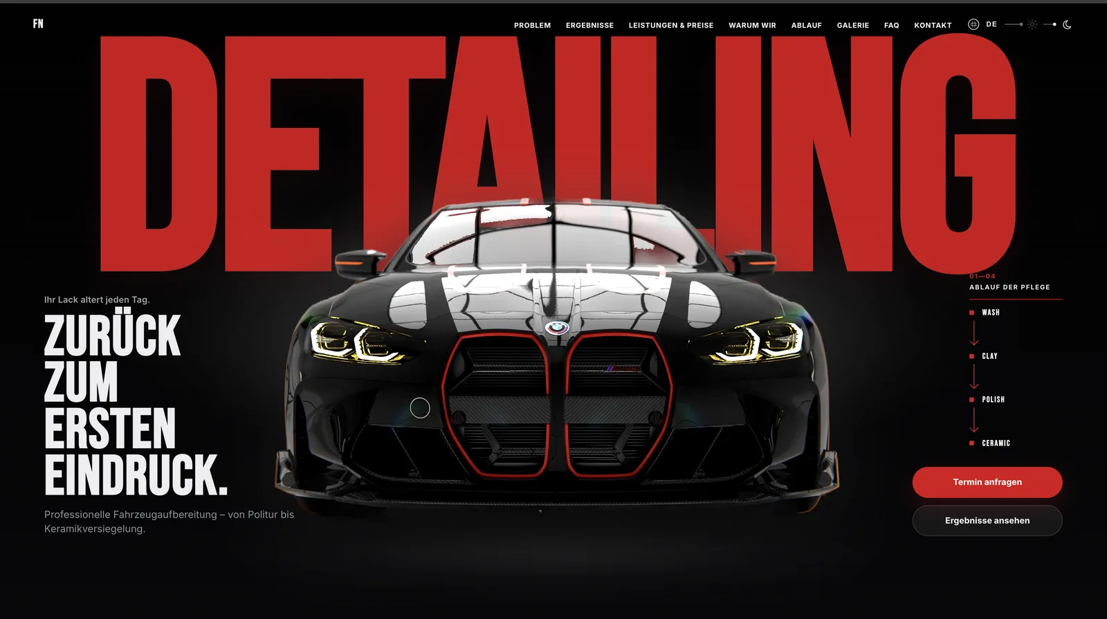 FN Detailing Website Projekt