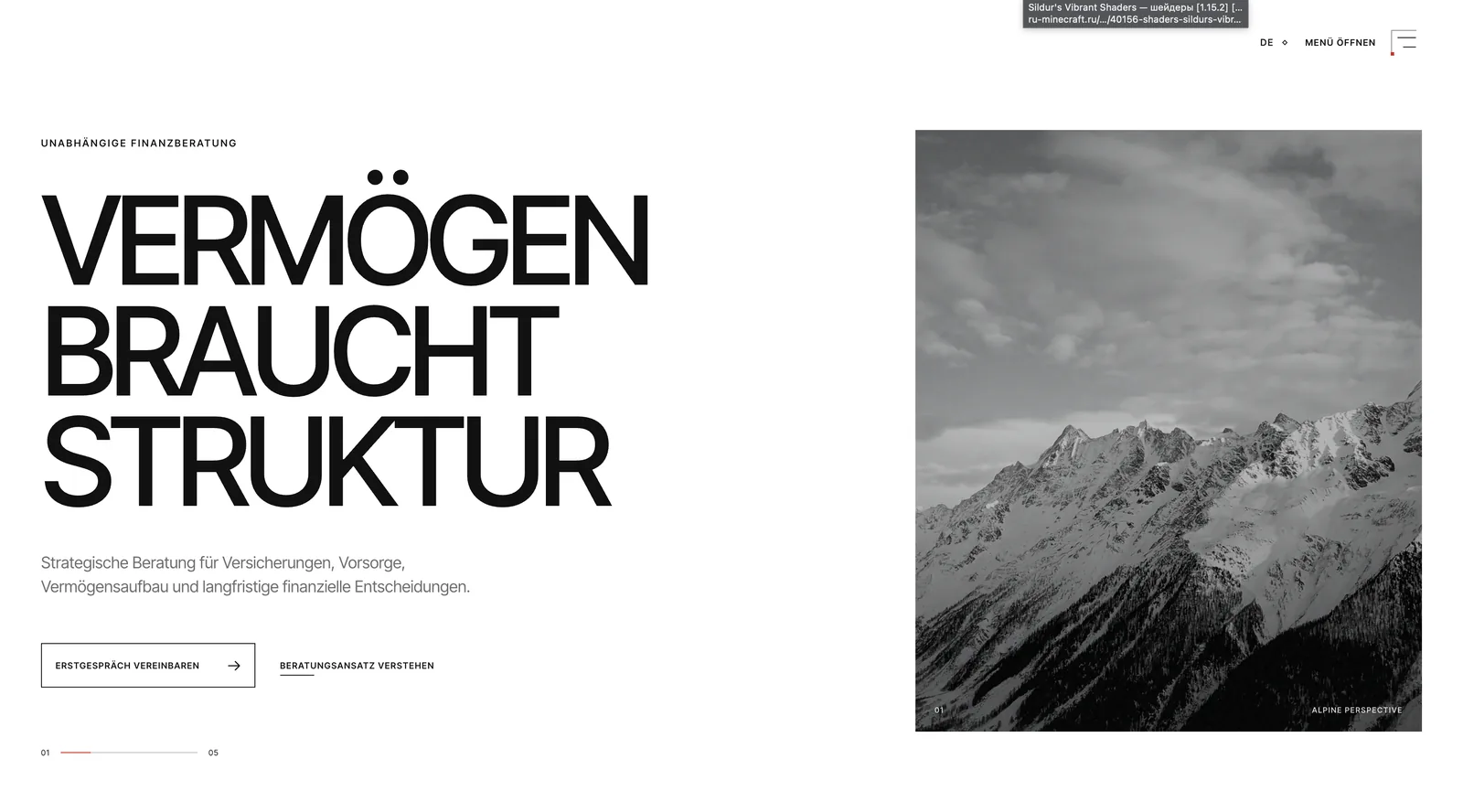 Premium Consulting Website Projekt