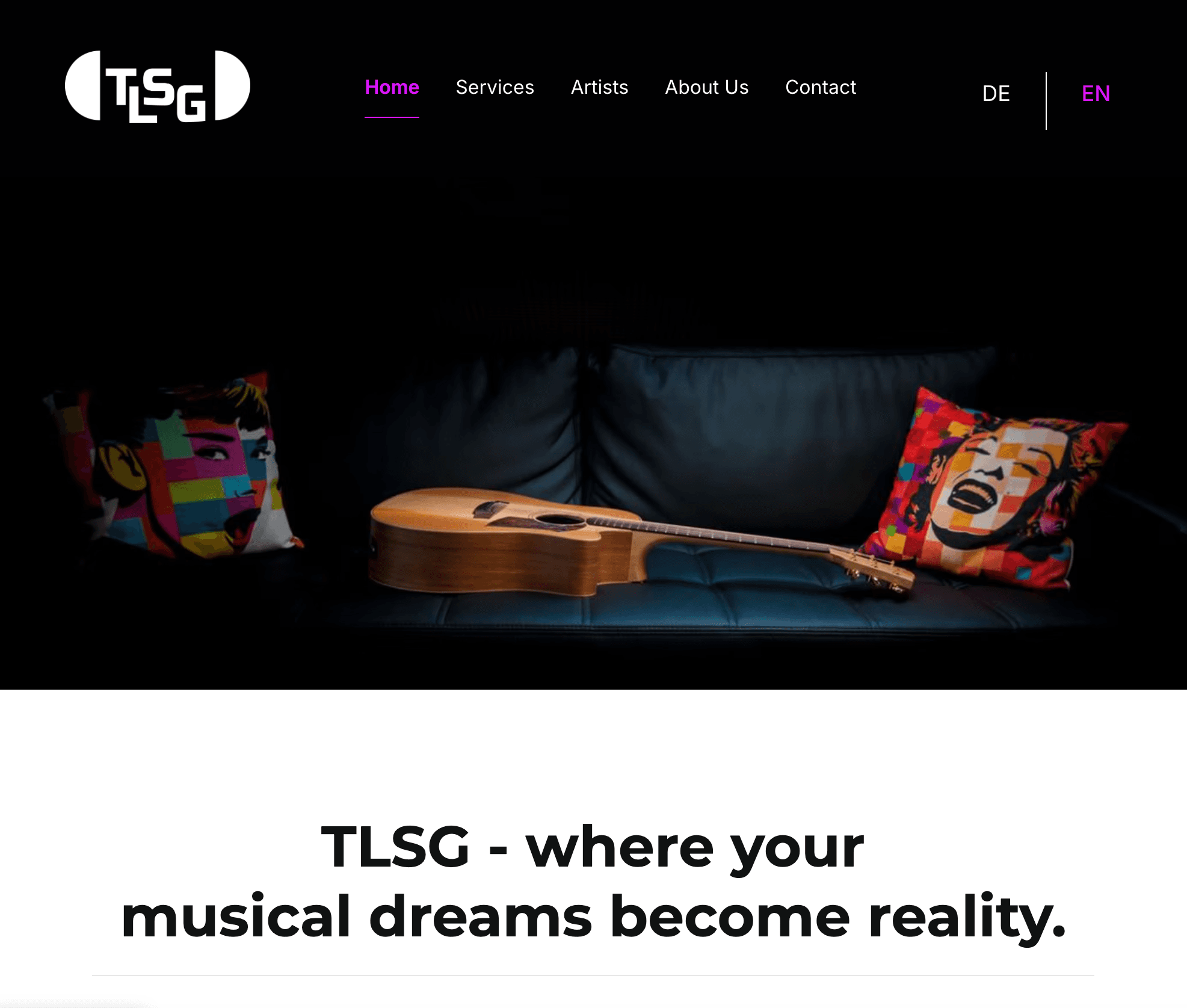 TLSG Studio Website Projekt