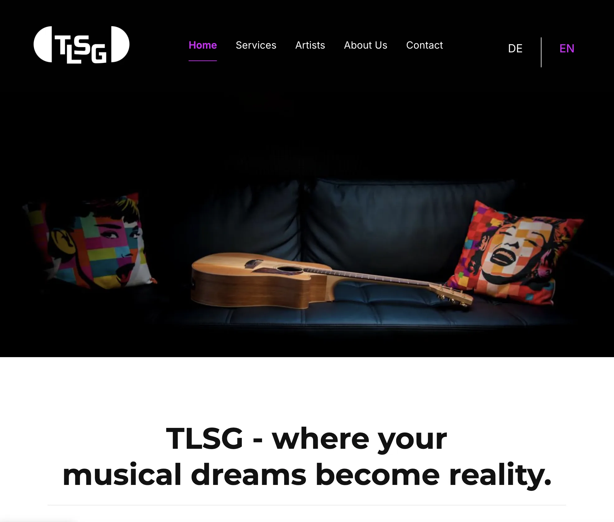 TLSG Studio Website Projekt